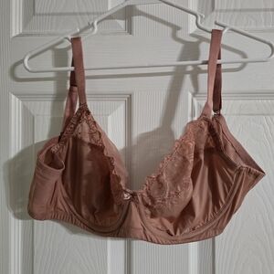 Torrid Lace Trimmed Pink Bra 40c